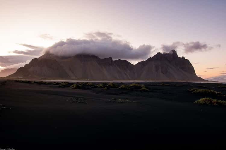 Sunrise at Stokksnes Beach