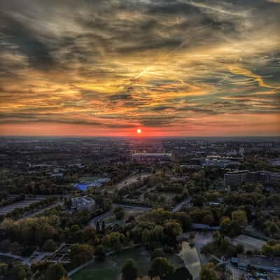 Sunset in Dortmund, Germany