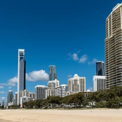 Surfers Paradise from the beach, Australia