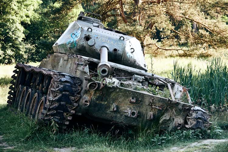 Tank at the nature reserve 'Brander Wald'