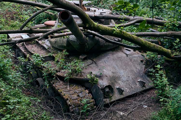 Tank at the nature reserve 'Brander Wald'