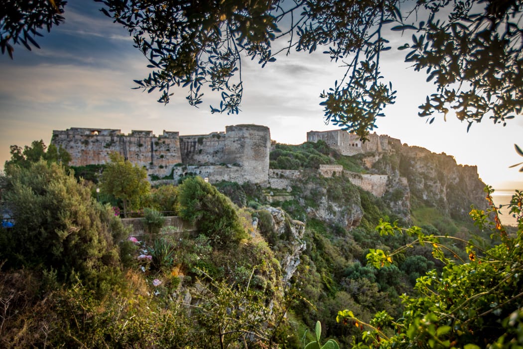 The Castello di Milazzo from the eastern side, Italy