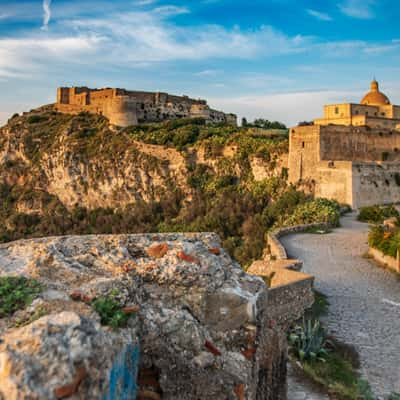 The Castello di Milazzo western side, Italy