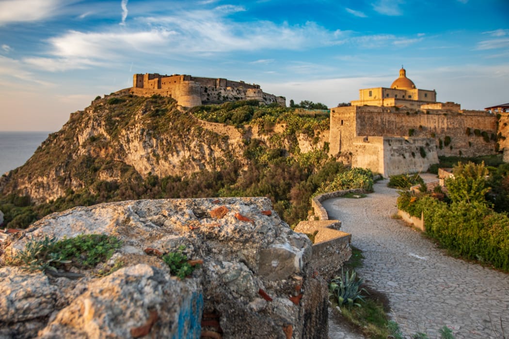 The Castello di Milazzo western side, Italy
