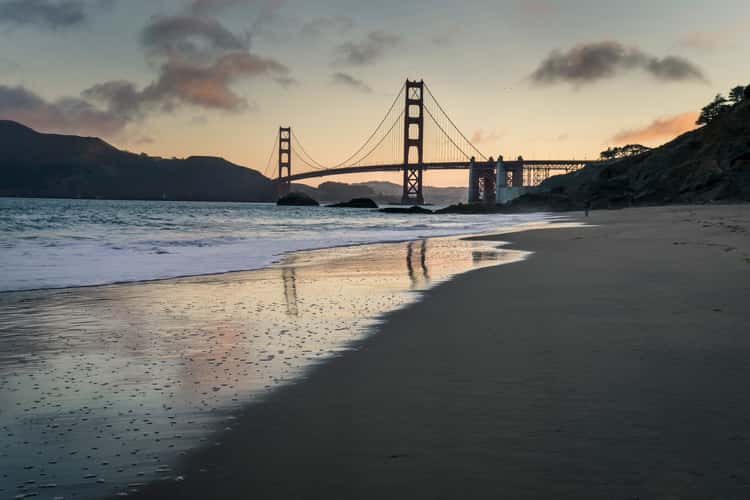 The Golden Gate Bridge from Baker Beach