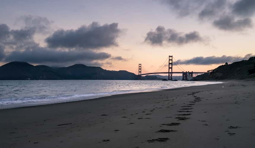 The Golden Gate Bridge from Baker Beach