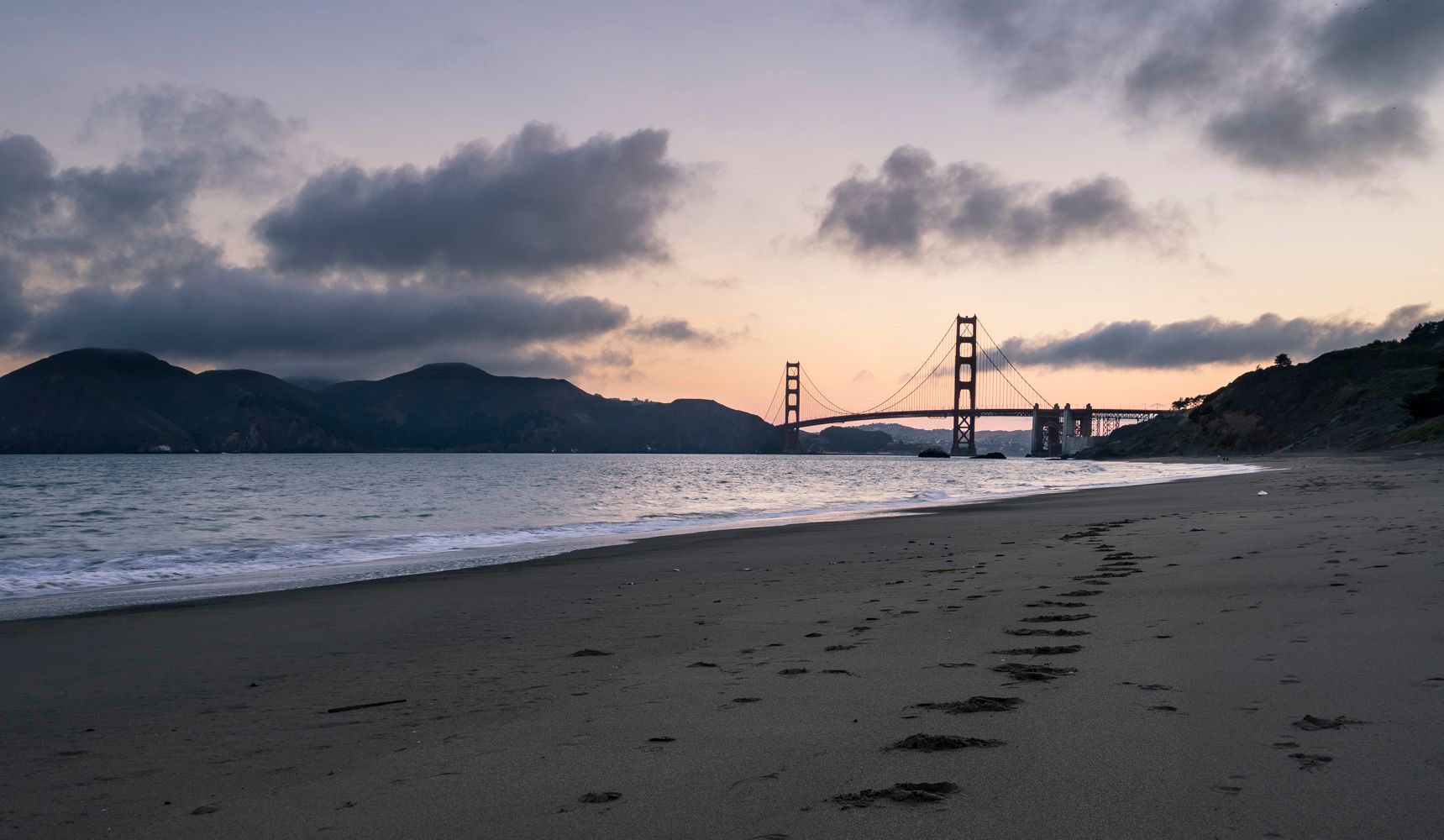The Golden Gate Bridge from Baker Beach, USA