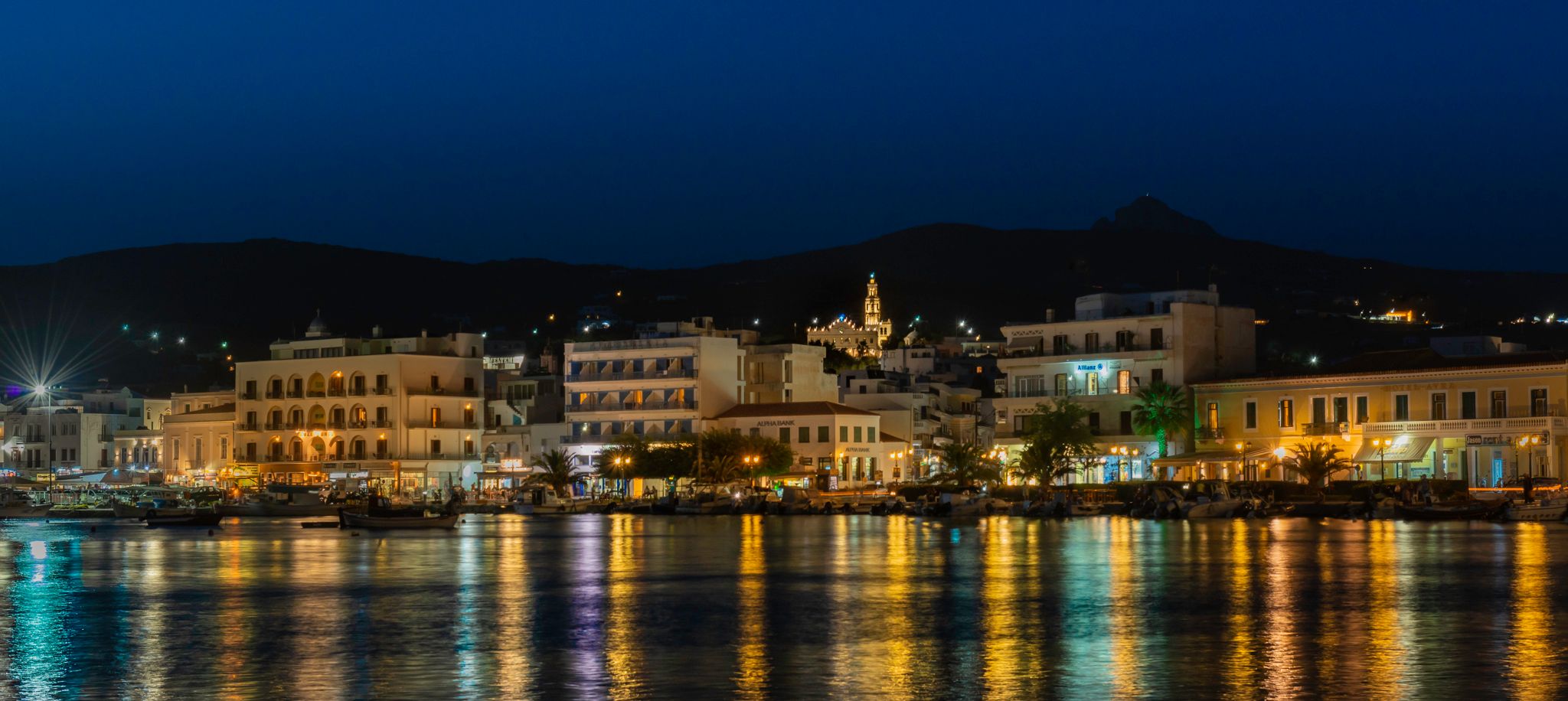 Tinos island harbour, Greece