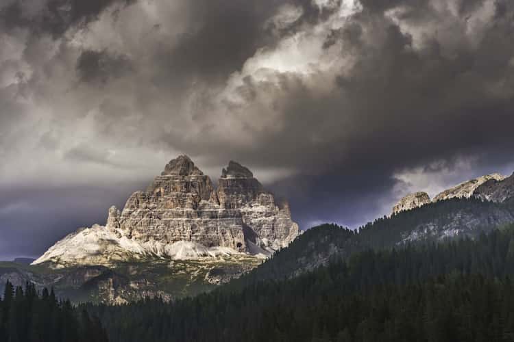 Tre Cime di Lavadero from Misurina Lake