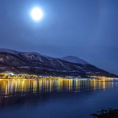 Tromsø at night, Norway