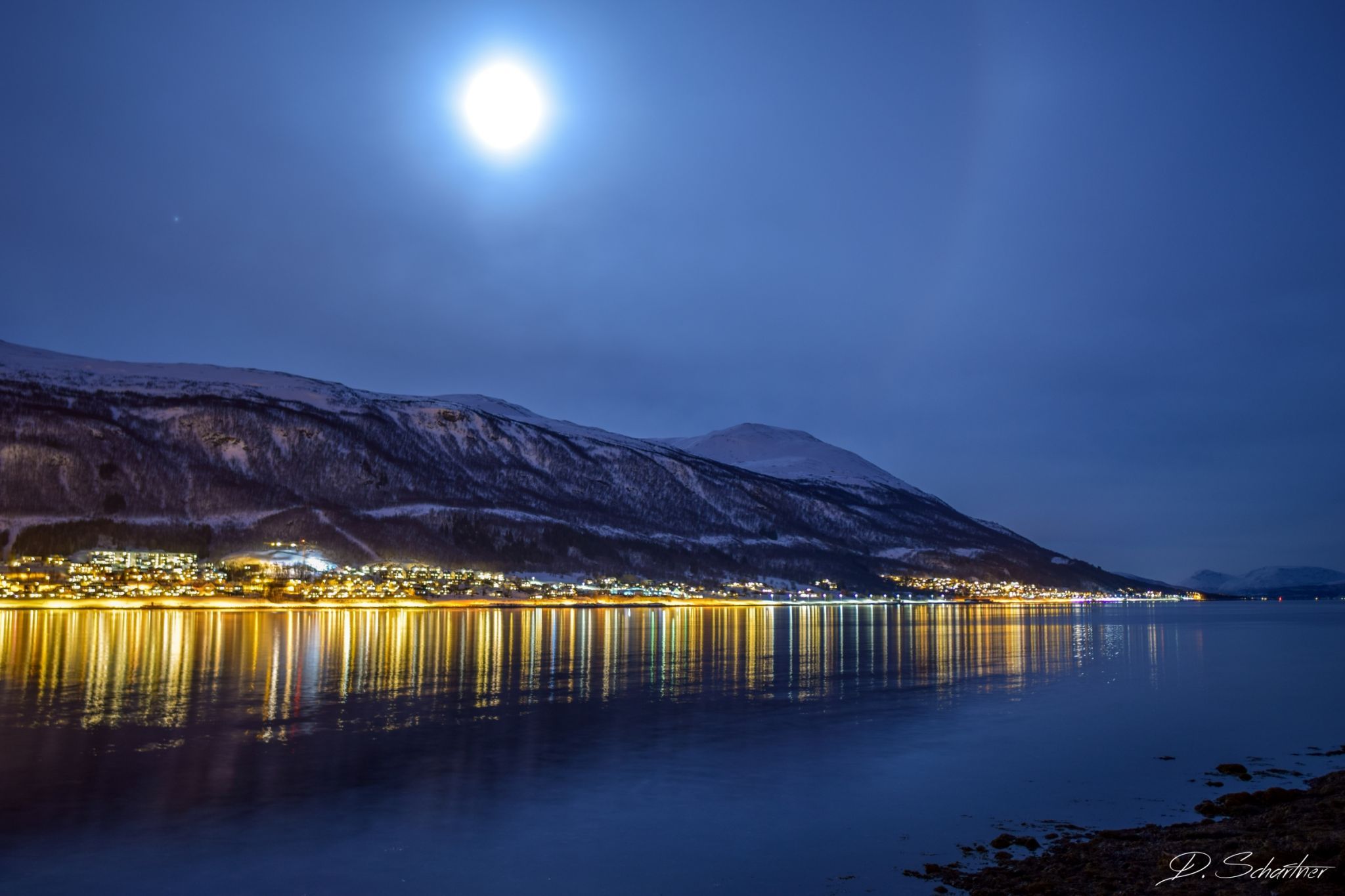 Tromsø at night, Norway