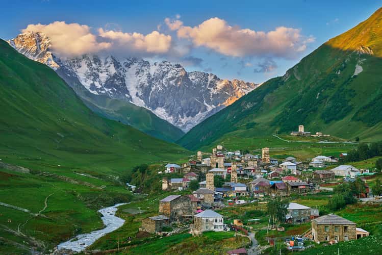 Ushguli sunset