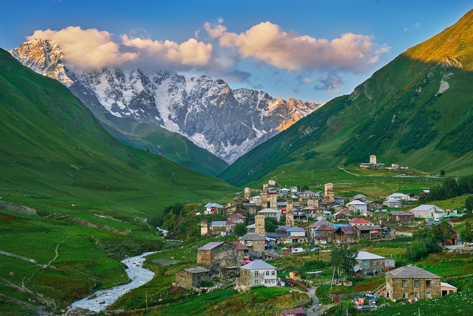 Ushguli sunset, Georgia