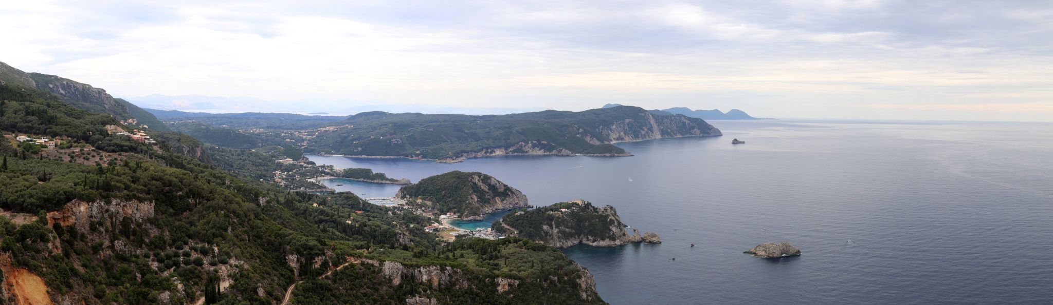View From Angelokastro Castle At Corfu, Greece