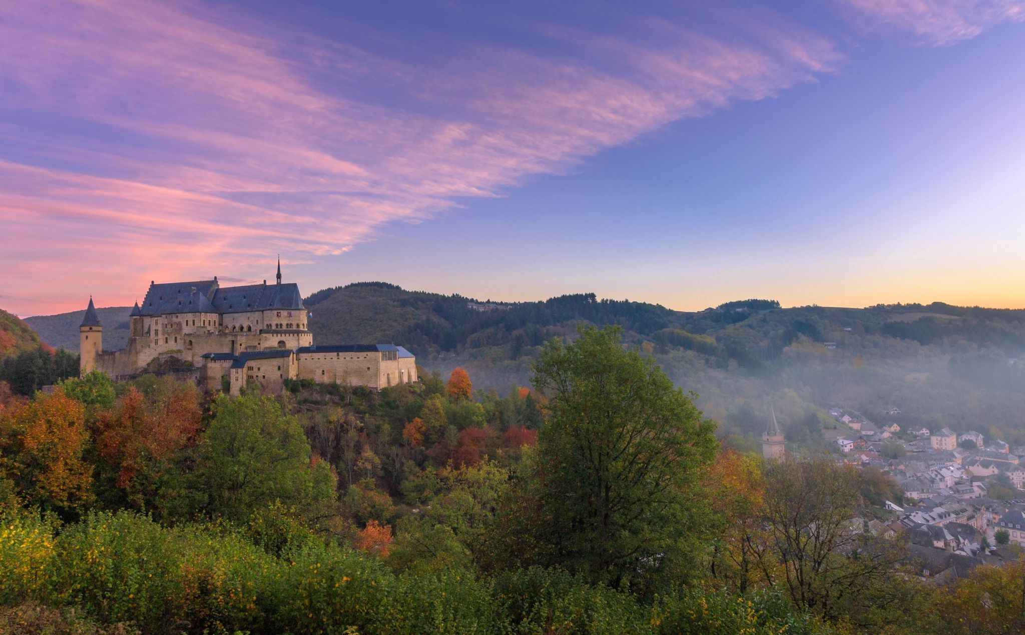 View point Castle Vianden, Luxembourg