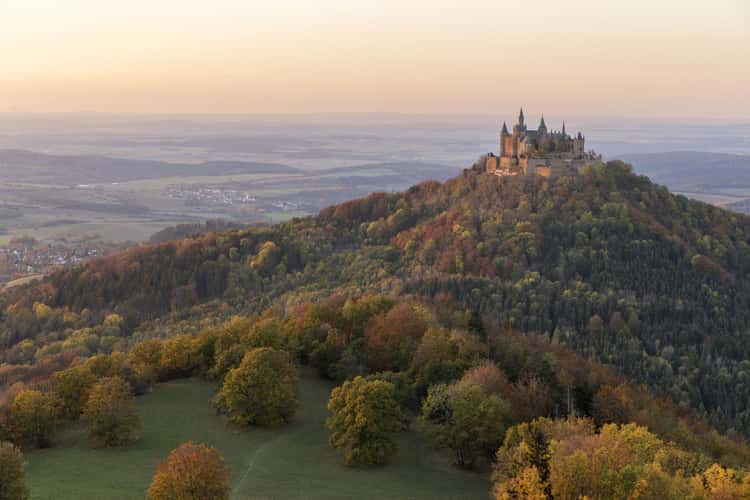 The view on Hohenzollern Castle from Zellerhorn Gipfel