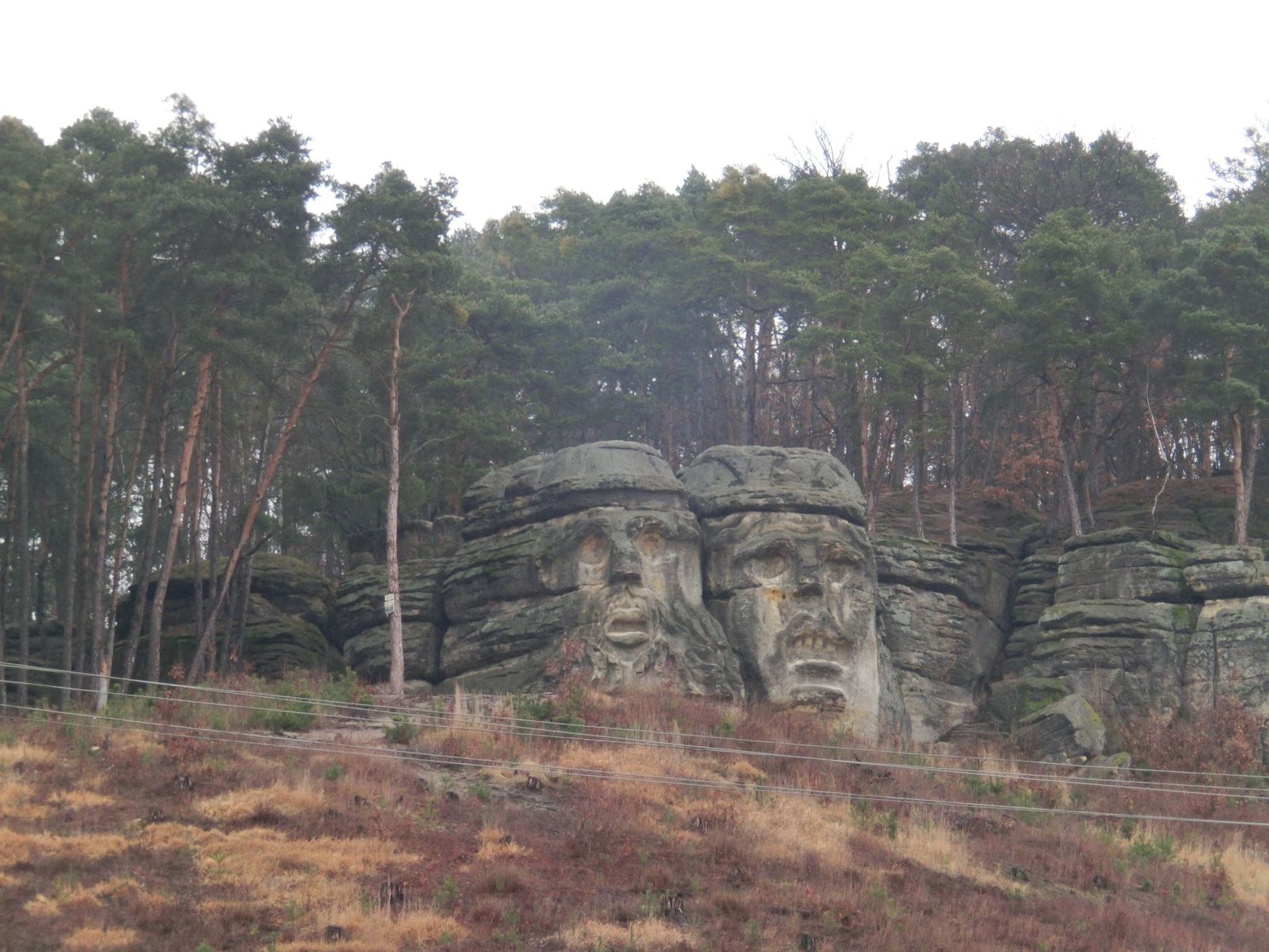 Certovy hlavy - Devil's heads (Želízy), Czech Republic