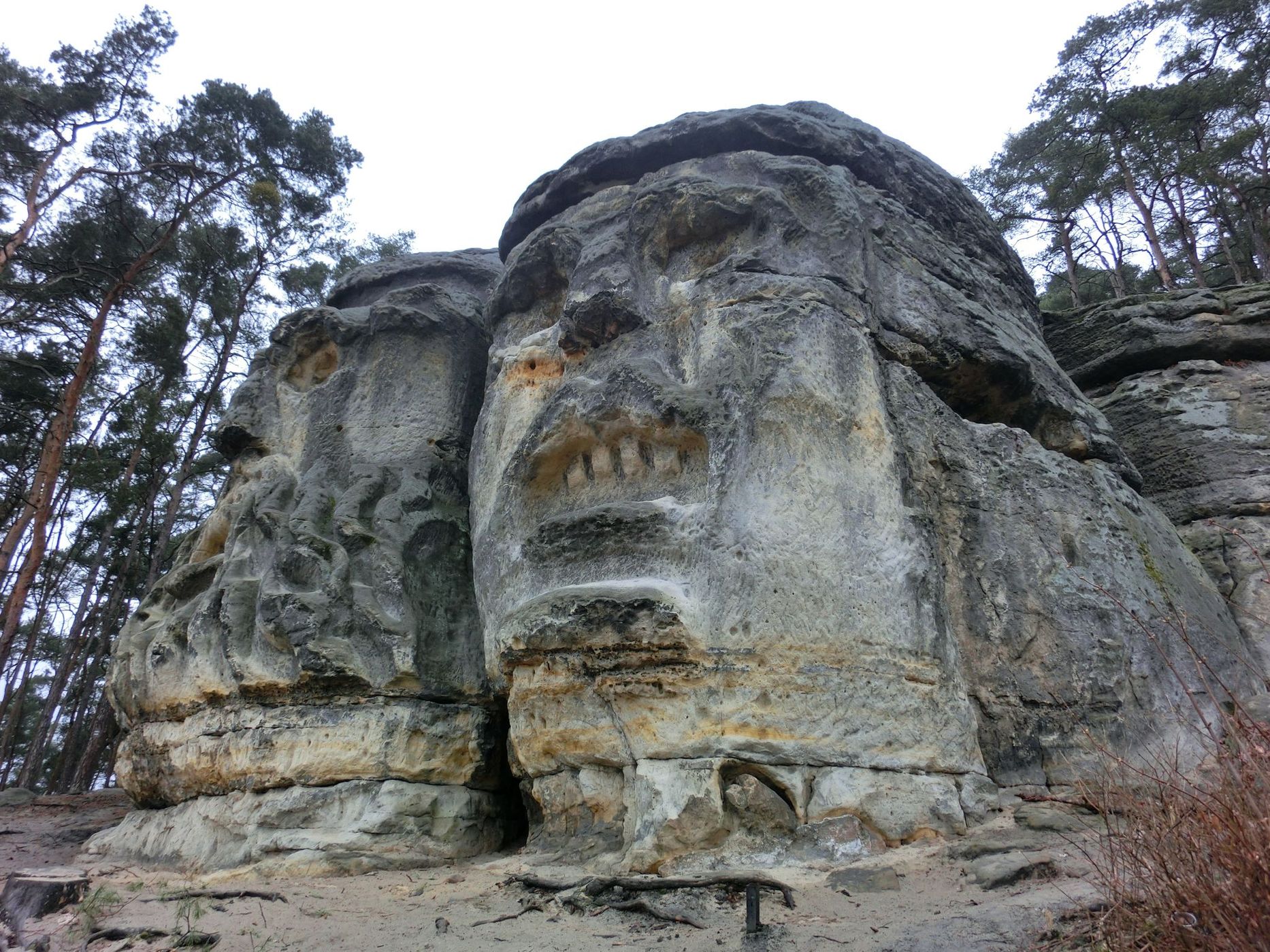 Certovy hlavy - Devil's heads (Želízy), Czech Republic