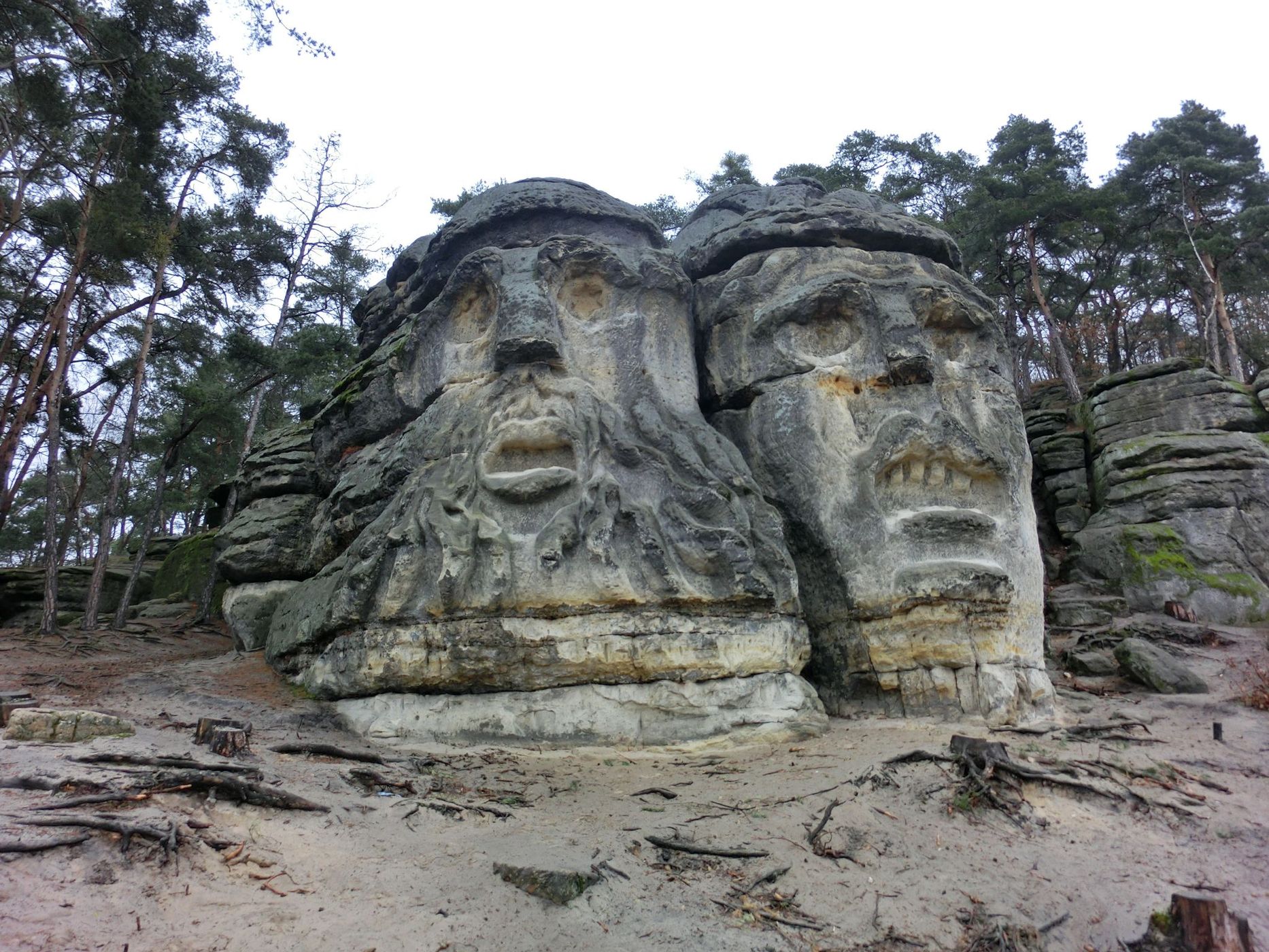 Certovy hlavy - Devil's heads (Želízy), Czech Republic