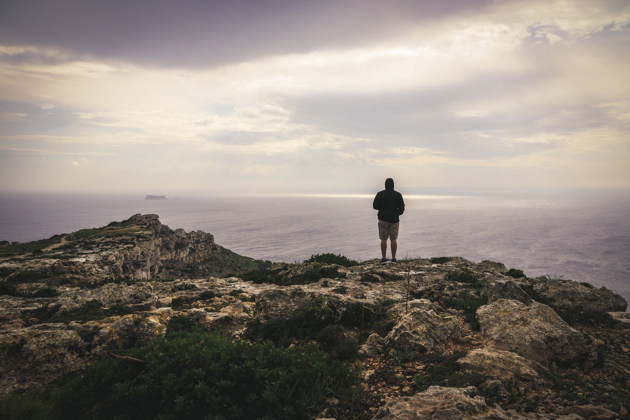 Dingli Cliffs trough Stones, Malta