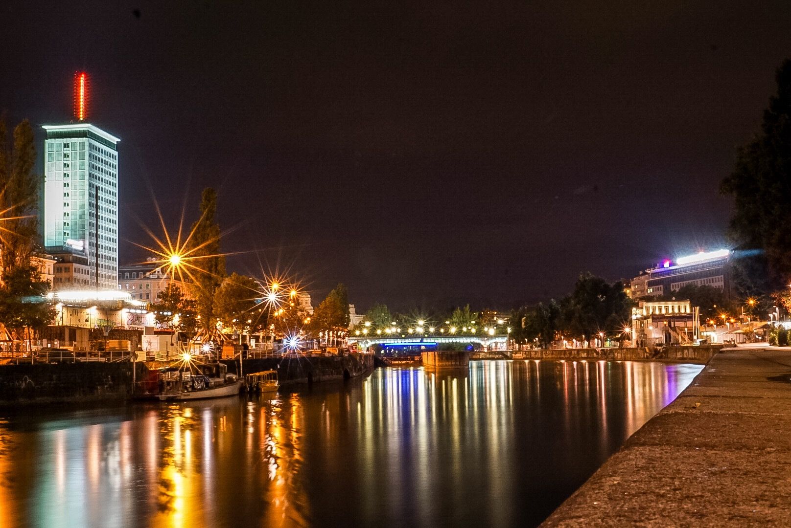 Donaukanal in Wien, Austria