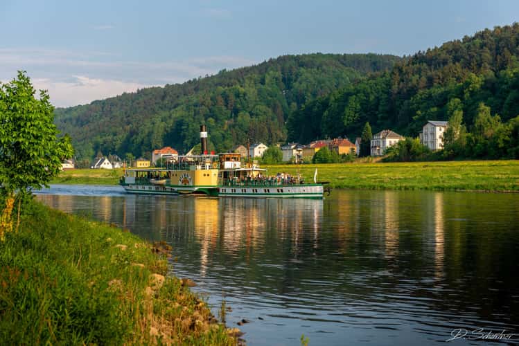 Ferry on the Elbe