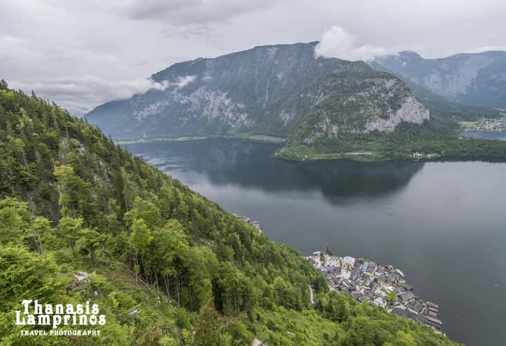 Hallstatt Village View from skywalk view point