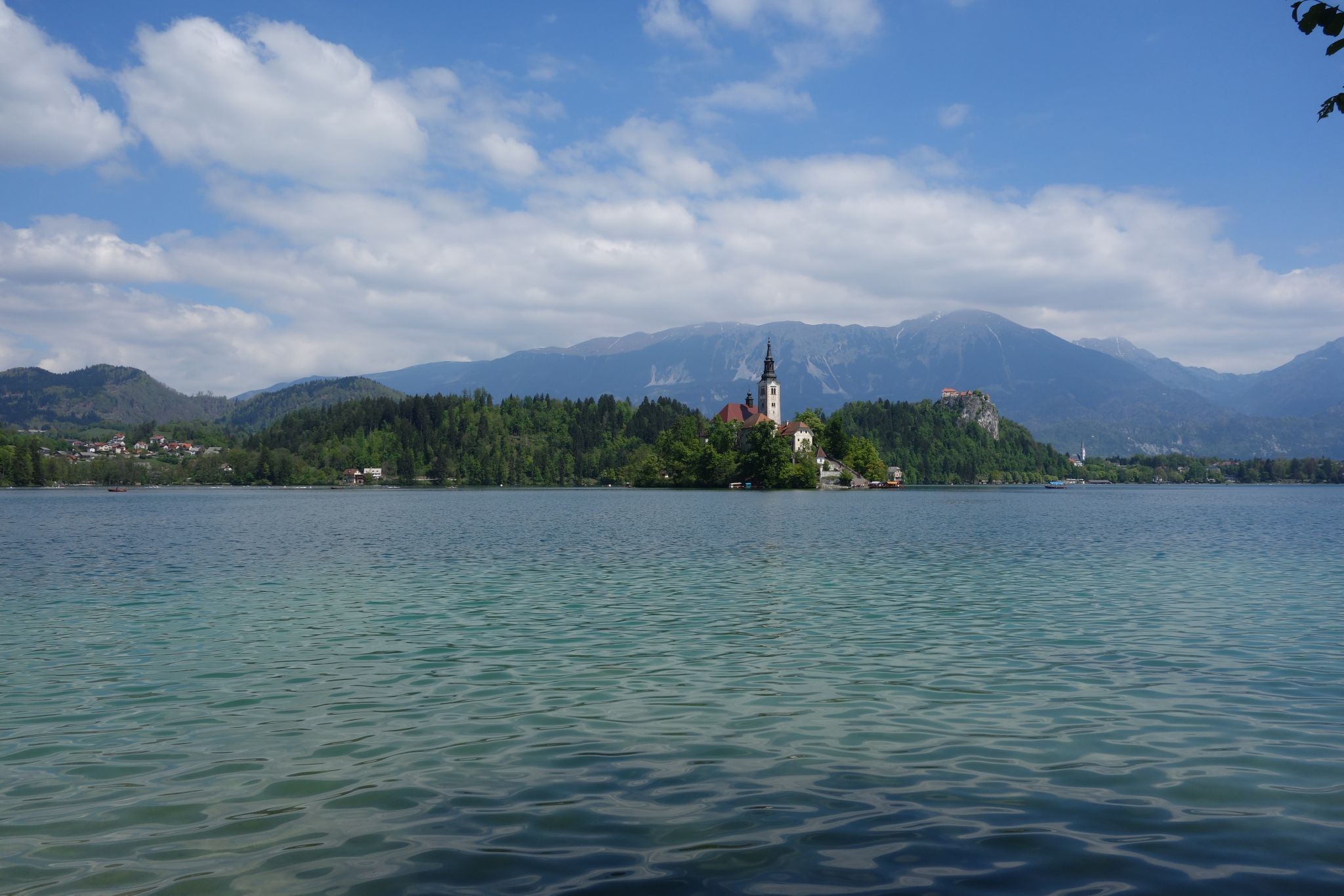 Lake Bled - Wooden Jetty - Rock covered with coins, Slovenia
