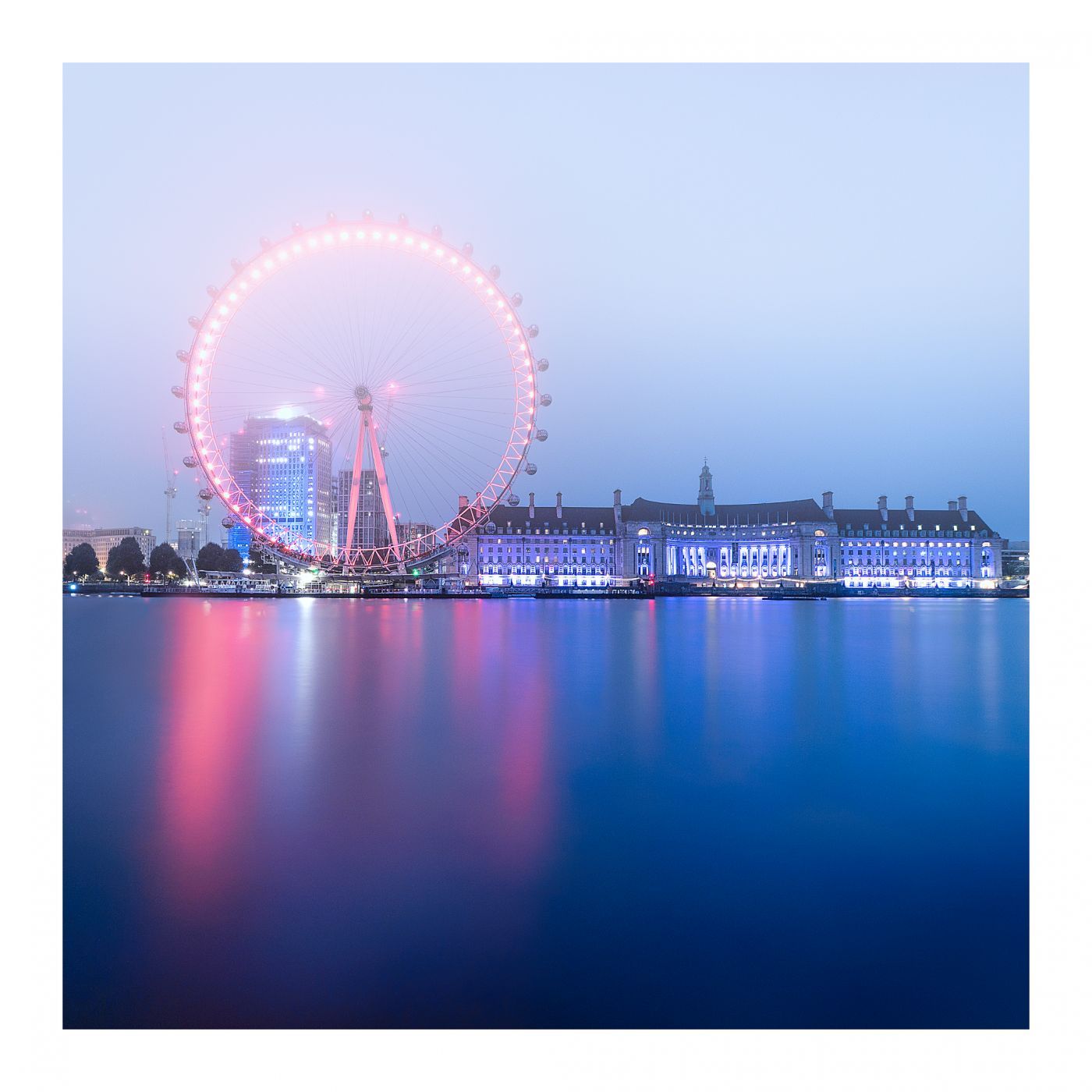London Eye from Victoria Embankment, London, United Kingdom