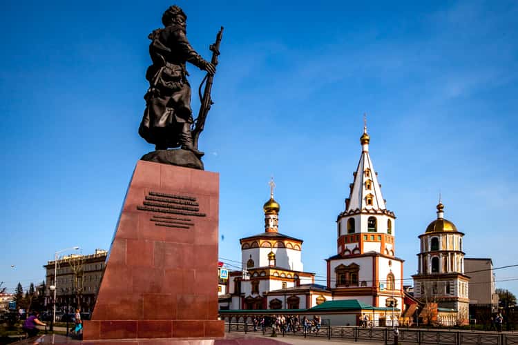 Monument to the founders of Irkutsk