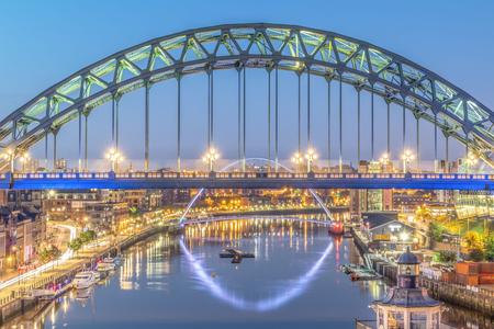 Newcastle upon Tyne Bridges Panorama View