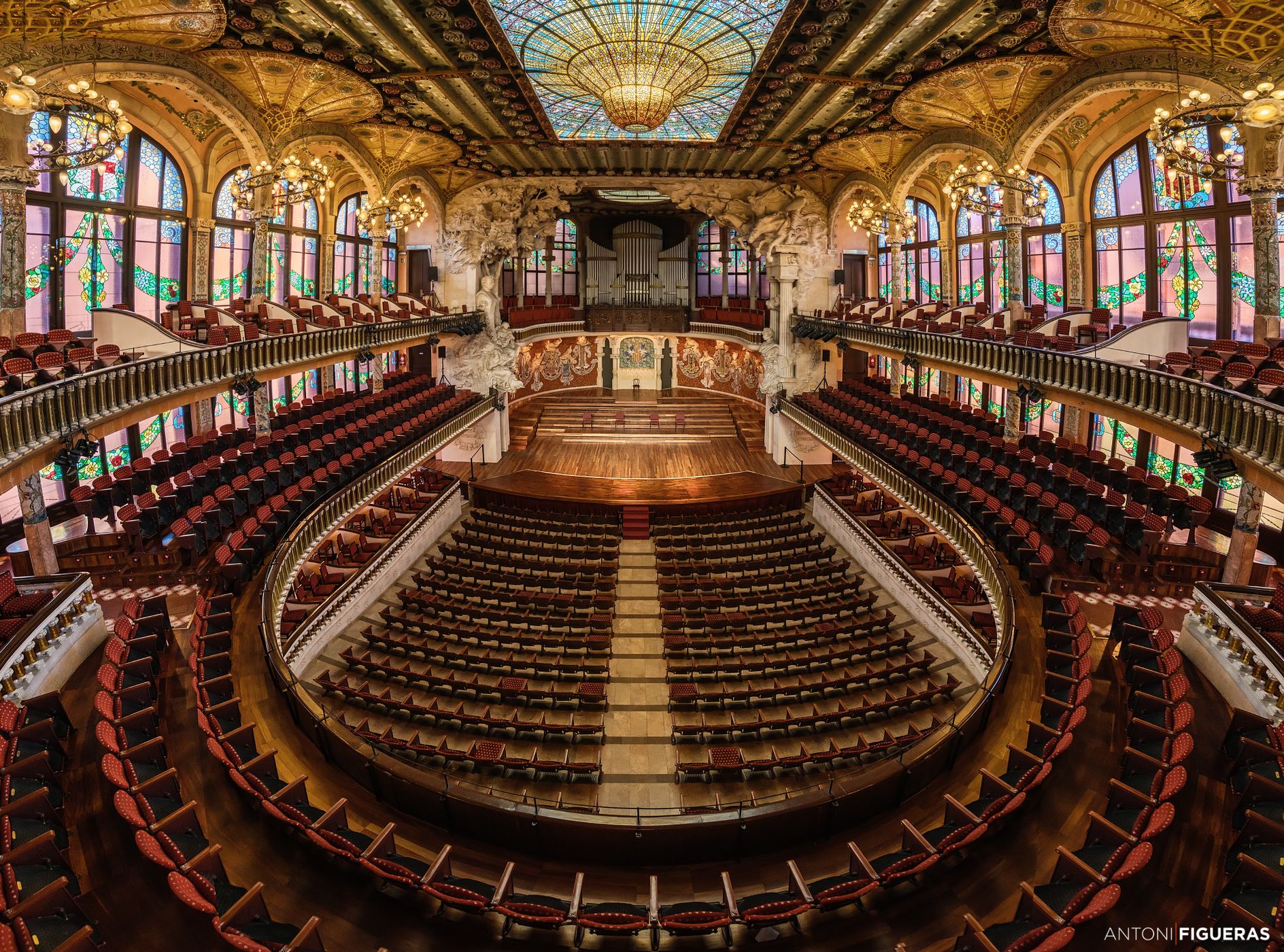 Palau de la Musica Catalana, Barcelona, Spain