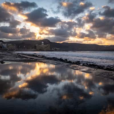 Salt water reflections, Spain