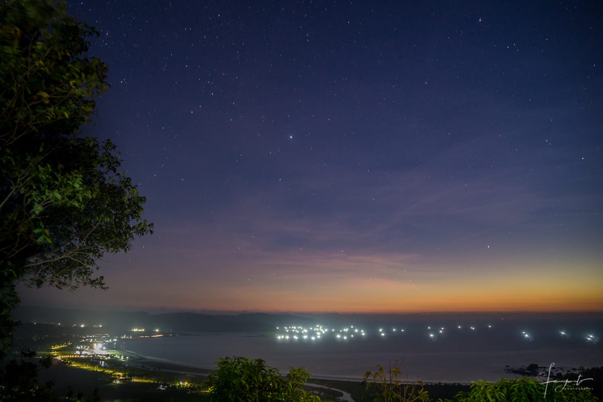 StarTrail at Geopark Ciletuh, Sukabumi, West Java, Indonesia