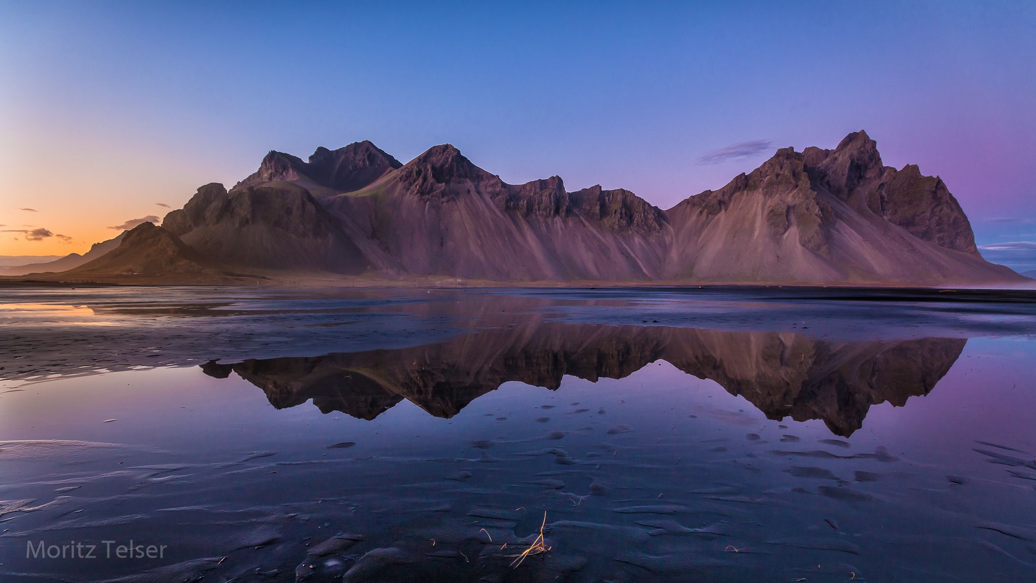 Vestrahorn from the beach, Stokkness, Iceland