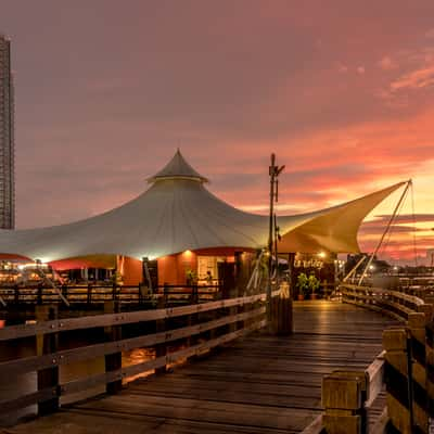 Sunset at Le Bridge, Ancol - Jakarta, Indonesia