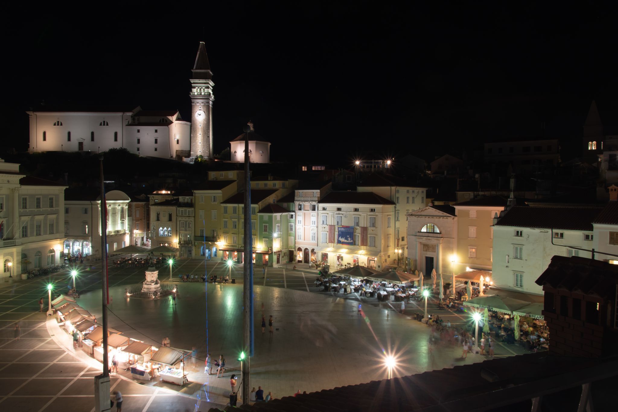 Tartini Plaza, side alleys, and port, Slovenia