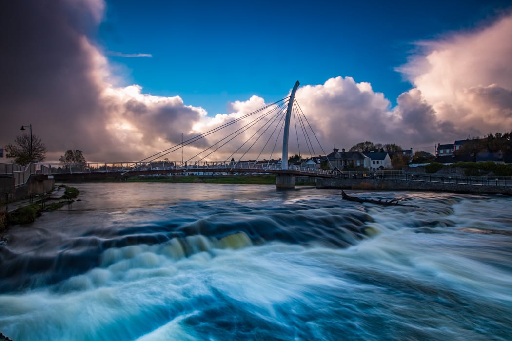 The Ballina Salmon Weir, County Mayo, Ireland