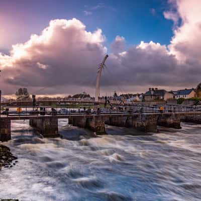 The Ballina Salmon Weir, County Mayo, Ireland