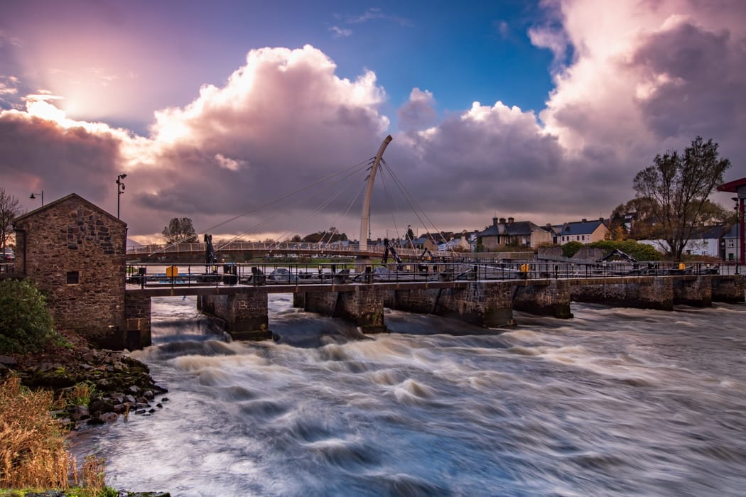 The Ballina Salmon Weir, County Mayo, Ireland