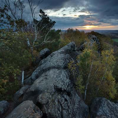 The devil's wall (Teufelsmauer) Blankenburg, Harz mountain, Germany