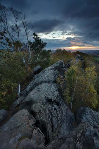 The devil's wall (Teufelsmauer) Blankenburg, Harz mountain
