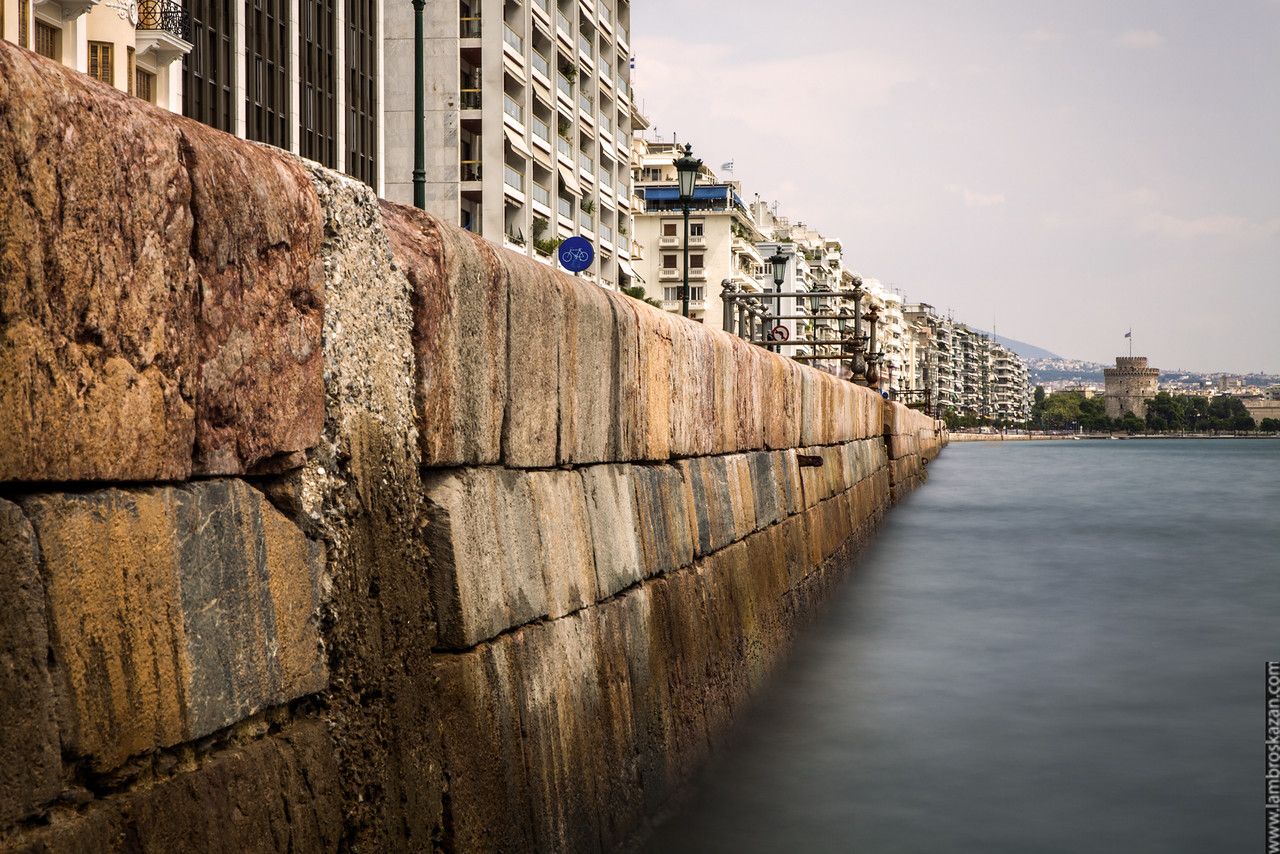 Thessaloniki city, Old Port and White Tower, Greece
