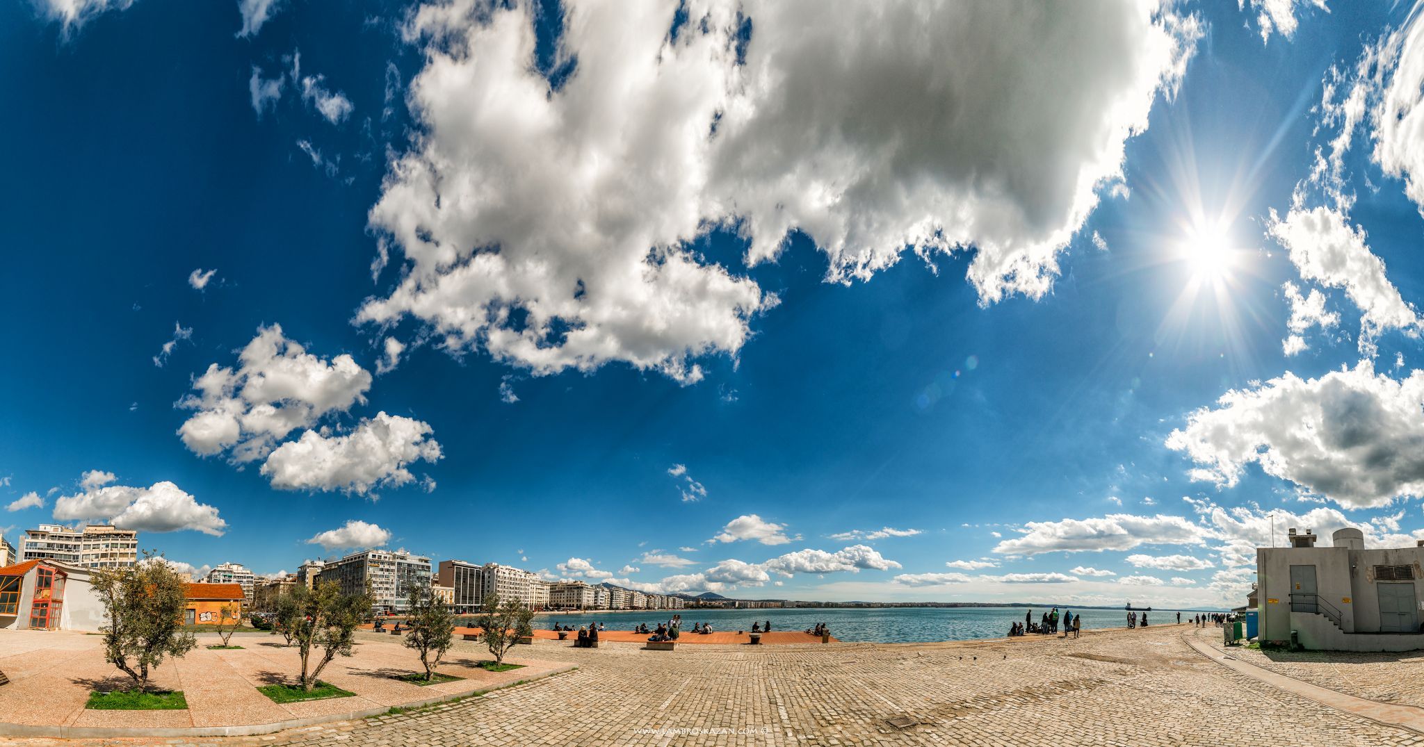 Thessaloniki city, Panoramic View from the Old Port, Greece