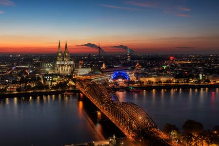 View from Triangle Tower in Cologne