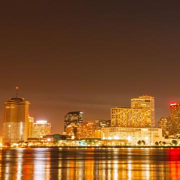 View of New Orleans downtown from Algiers Point, USA