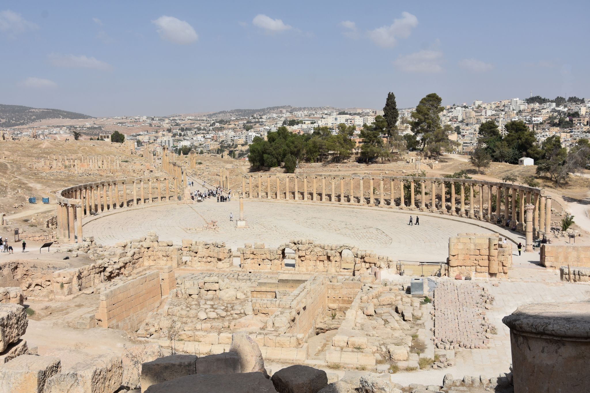 View over the Oval Plaza, Jordan