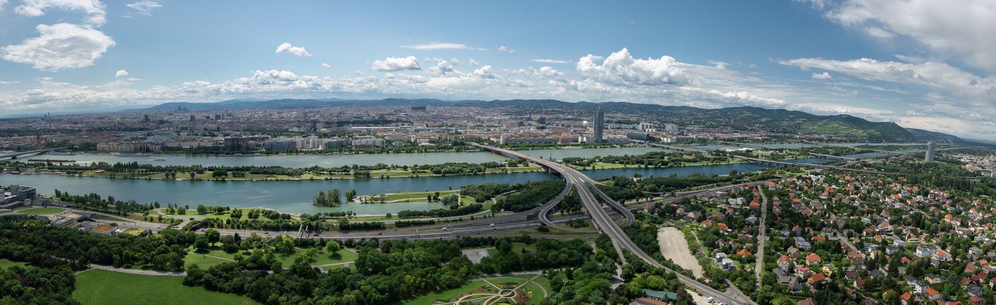 View over Vienna from the Danube Tower, Austria