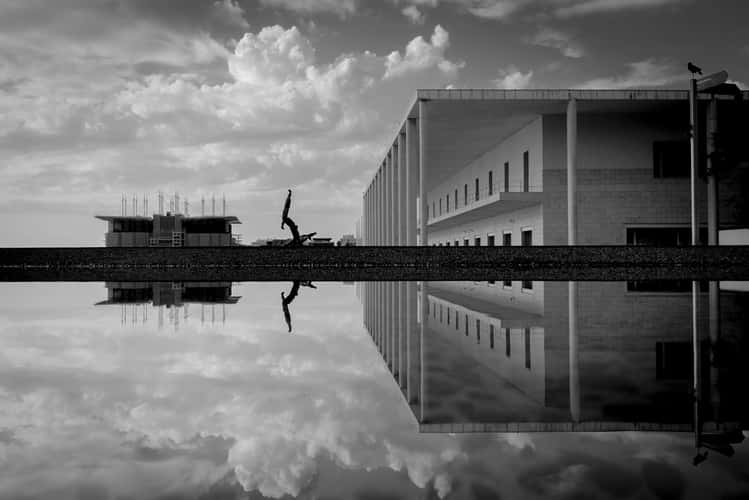 Water Mirrow Rossio dos Olivais, Parque das Nações, Lisbon