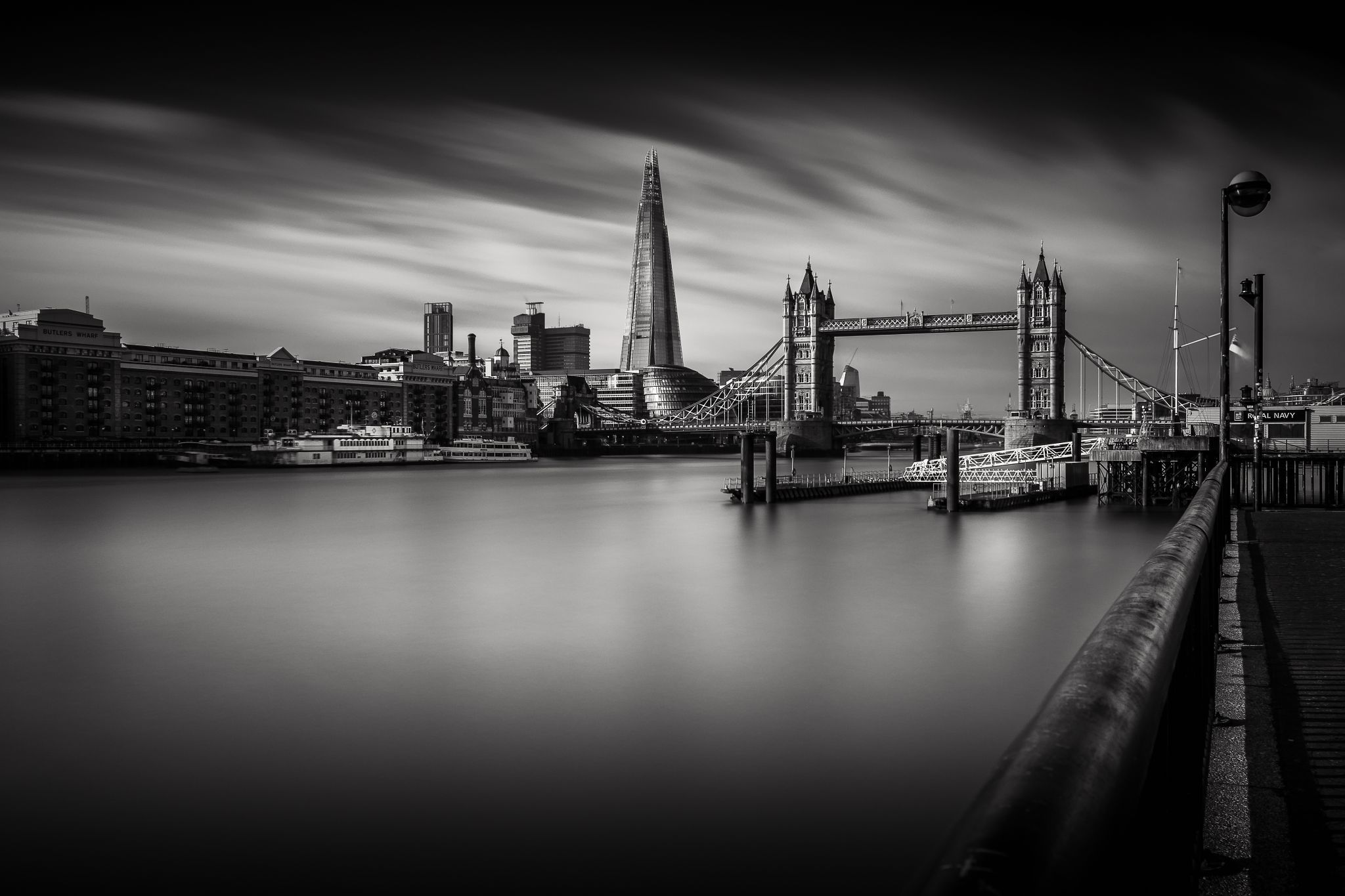 View to Tower Bridge and The Shard, London, United Kingdom